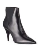 Kiki Tapered-heel Leather Booties