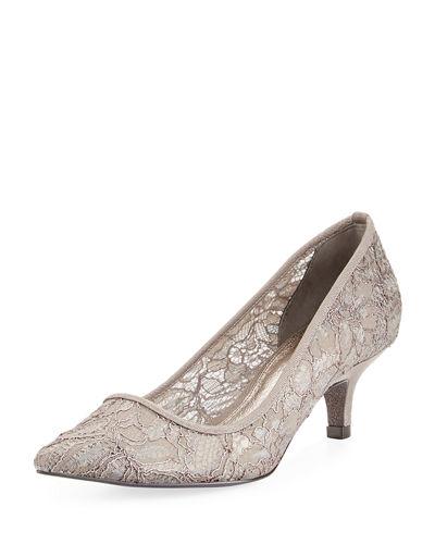 Lois Lace Kitten Pump