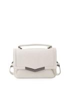 Helene Mini Leather Satchel Bag, Cotton