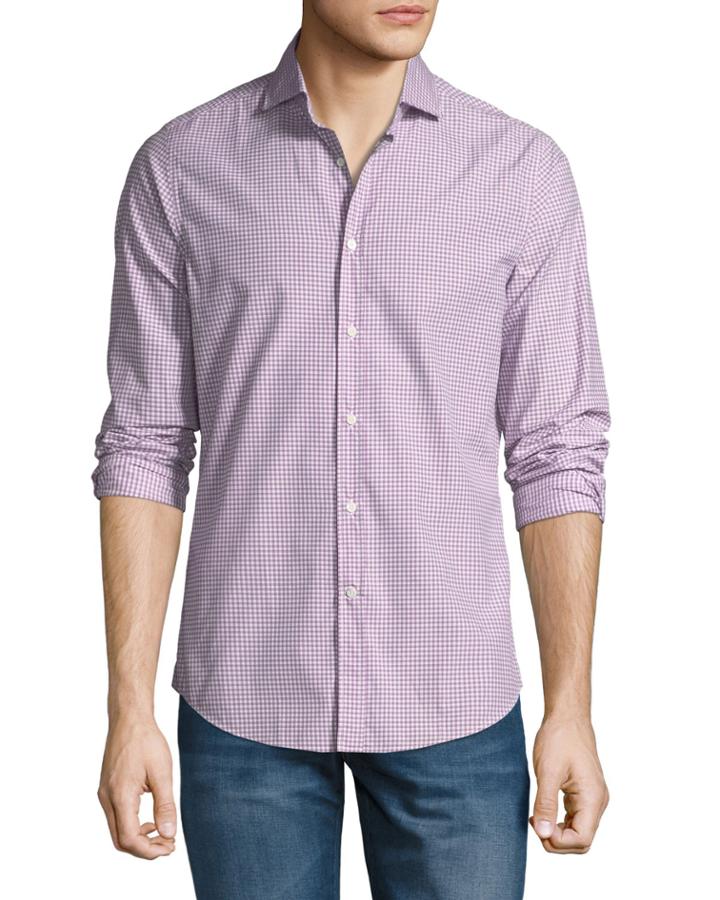 Men's Checked Italian-fit Sport