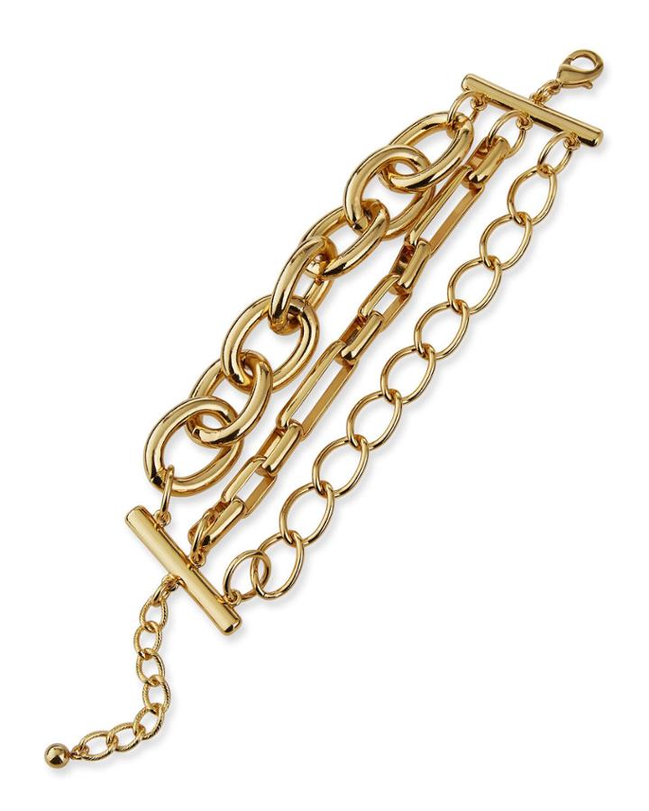 3-row Chain-link Bracelet