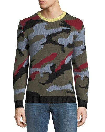 Camouflage Cashmere Crewneck