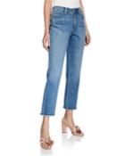 Sheri Frayed-hem Cropped Jeans