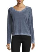 Long-sleeve Burnout Top