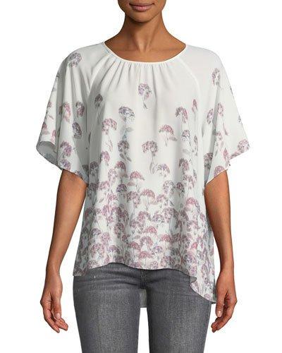 Floral-print Flutter
