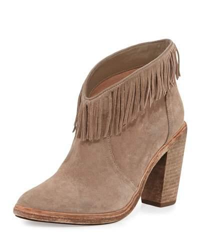 Loren Fringe Suede Bootie,