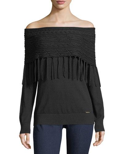Off-the-shoulder Fringe