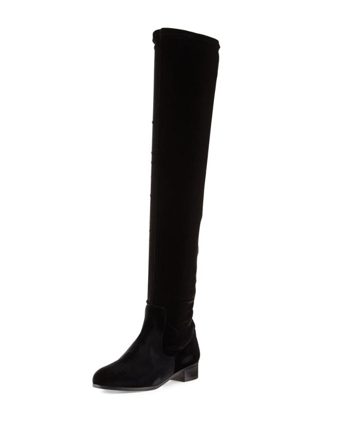 All I Need Stretch-fabric Boot, Black