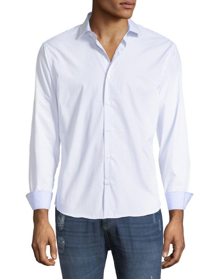 Slim-fit Regular-finish Wear-it-out Micro-dot