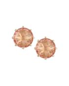 14k Round Salmon Topaz
