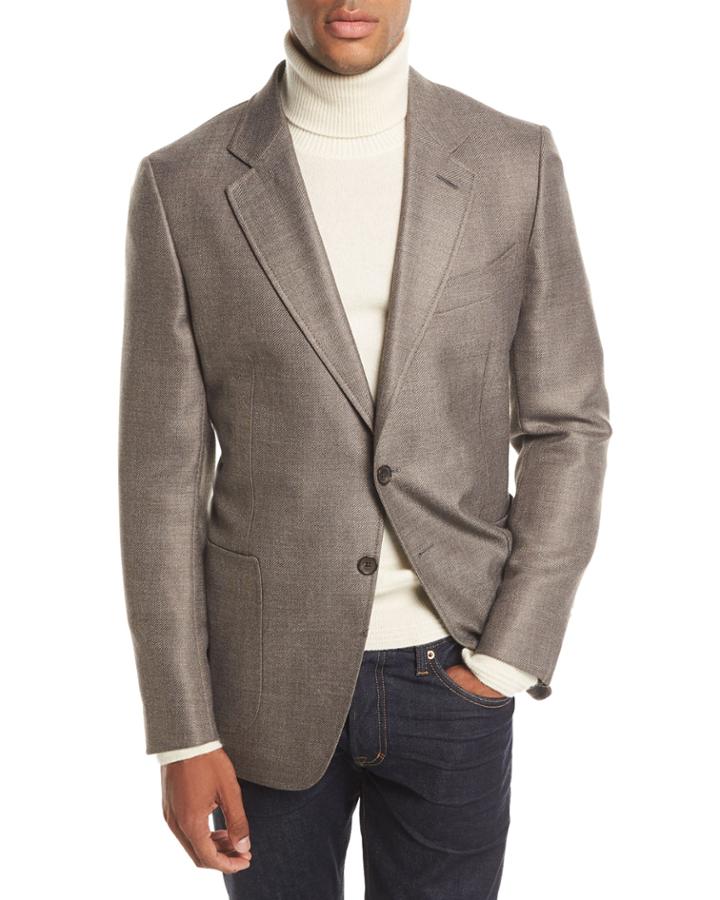 O'connor Twill Two-button Blazer