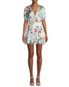 Barb Striped Floral Flounce