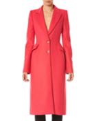 Long Wool Peak-lapel Coat
