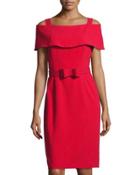 Off-the-shoulder Belted