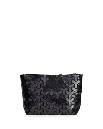 Y Pattern Small Geometric Tile Clutch Bag