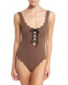 Palm Springs Scalloped Lace-up