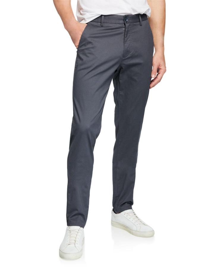 Men's Slim-fit Chino Pants, Dark Gray