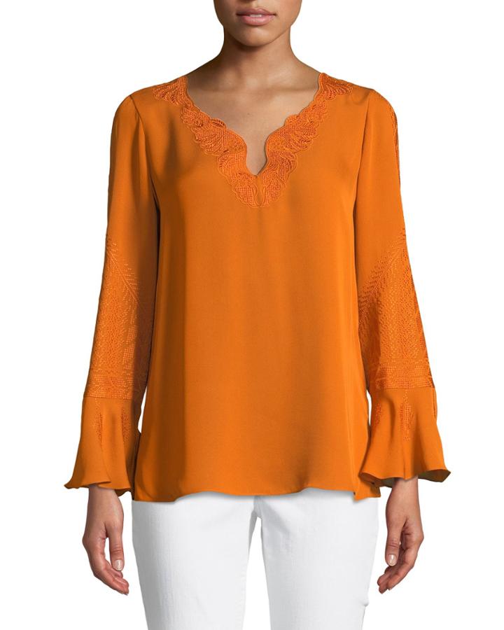 Weslyn Embroidered-trim