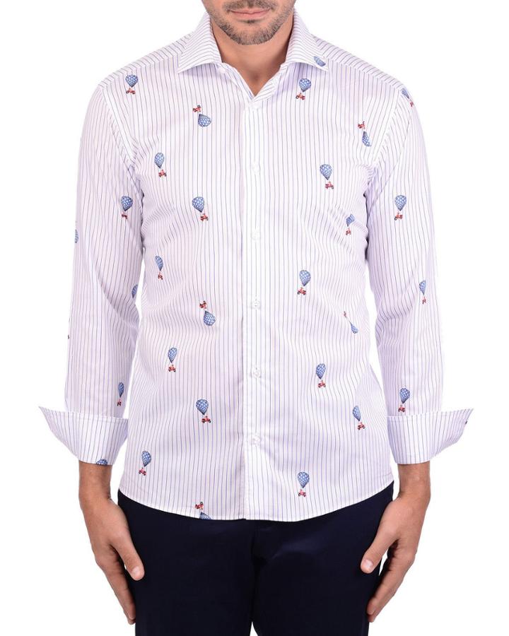 Men's Balloon & Scooter Striped-print