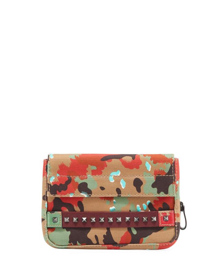Multicolored Camo-print Unisex Clutch Bag