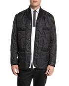Quilted Snap-front Jacket