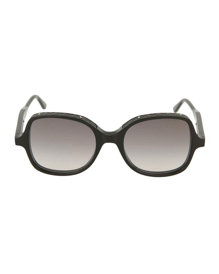 Men's Oversized Round Acetate/leather