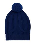 Knit Wool-blend Pompom Hat