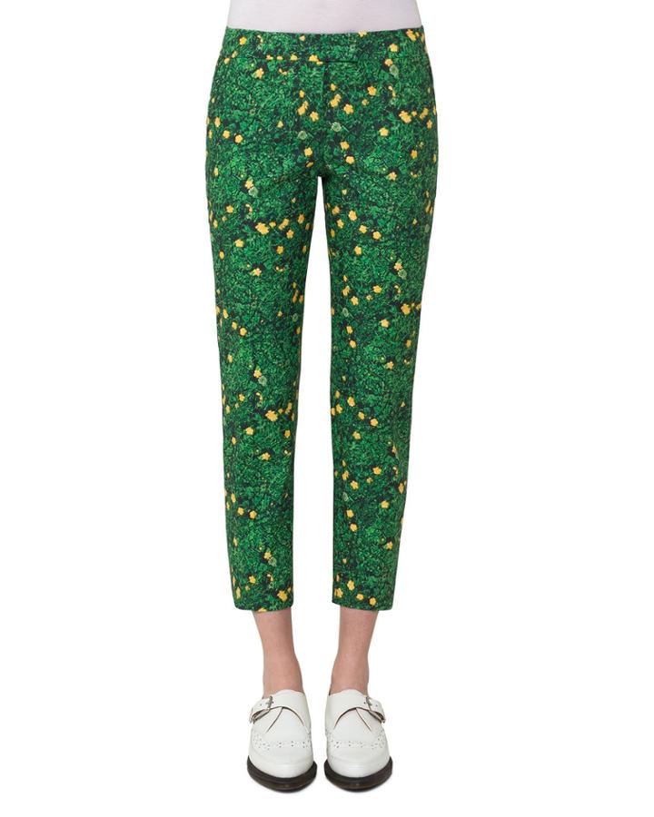 Frances Buttercup-print Pants, Forest