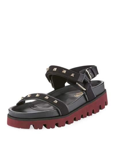 Men's Buckled Rockstud Fabric