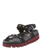 Men's Buckled Rockstud Fabric