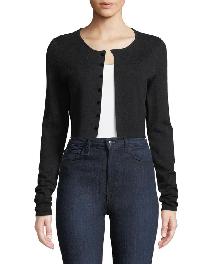 Rosie Cropped Merino Cardigan