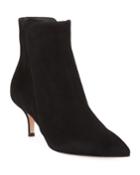 Suede Pointed-toe Bootie