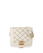 Cotton Candy Quilted Crossbody Bag, Cream