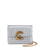 Metallic Quilted Convertible Belt Bag