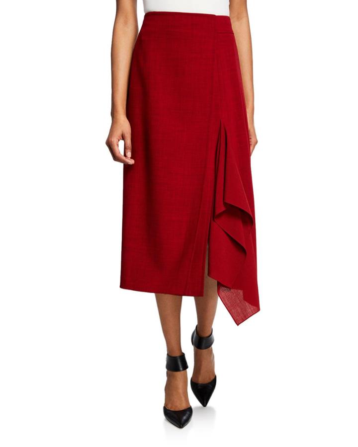 Pleated-back A-line