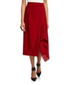 Pleated-back A-line