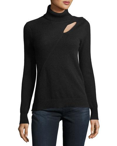 Cashmere Turtleneck Cutout