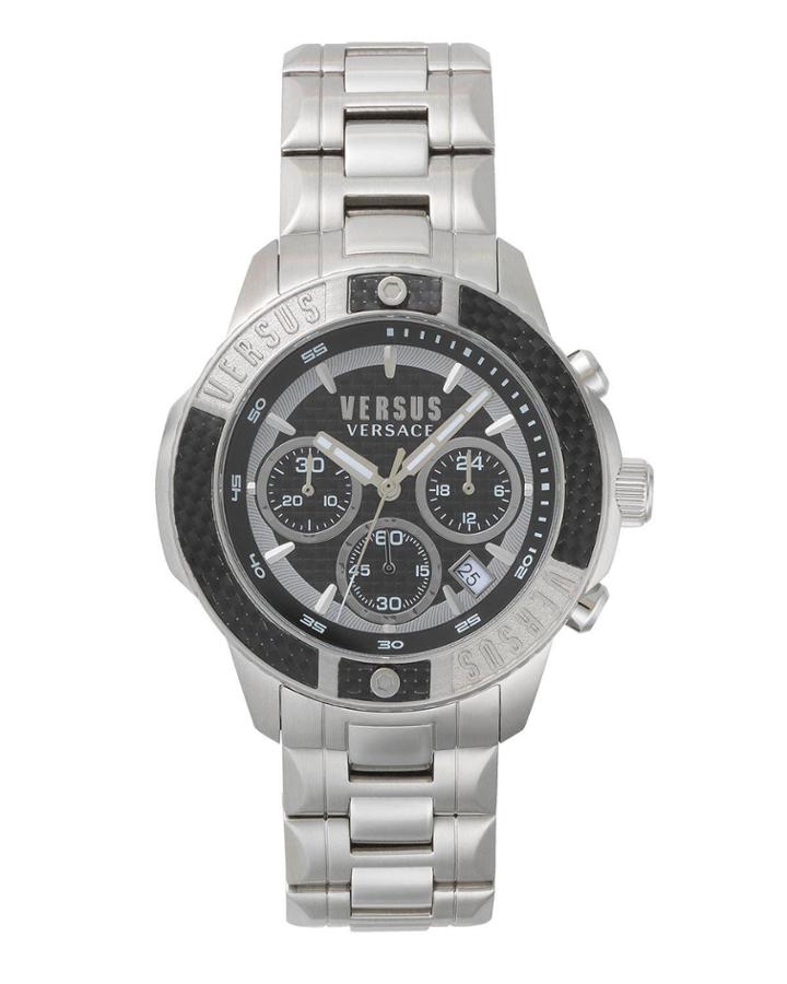 44mm Chronograph Guilloche Bracelet Watch