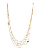 18k Yellow Gold Multi-strand Amethyst & Citrine Necklace