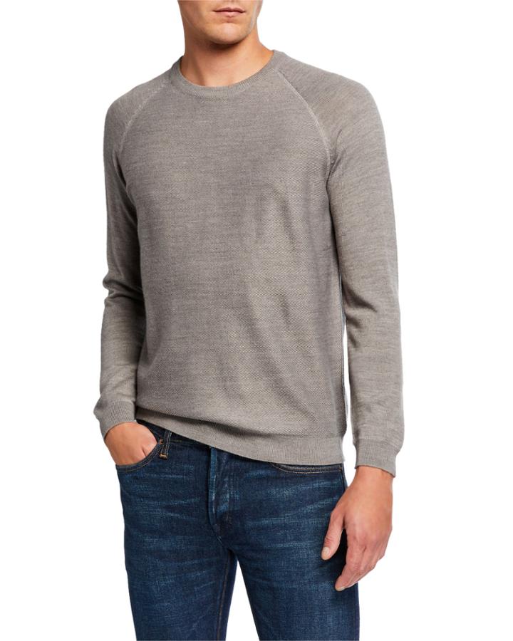 Men's Twill Front Raglan