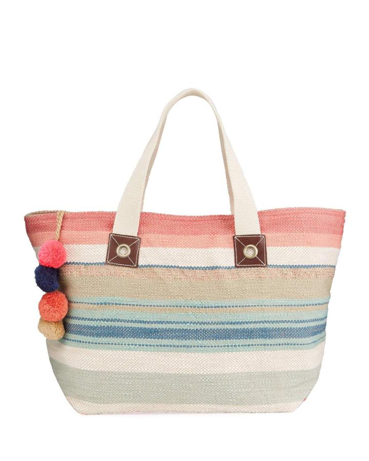 Multicolor Beach Tote Bag