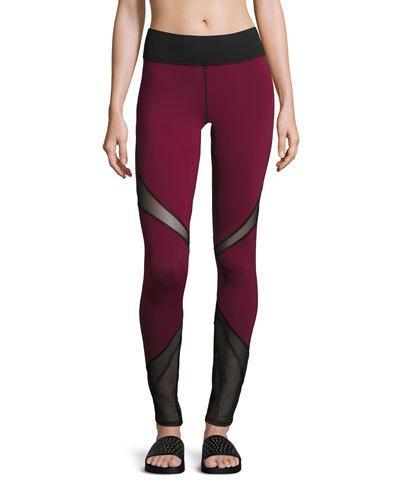 Radiate Mesh-inset Sport Leggings,