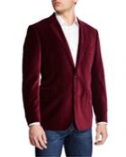 Men's Velvet Two-button Blazer