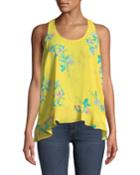 Floral High-low Tank