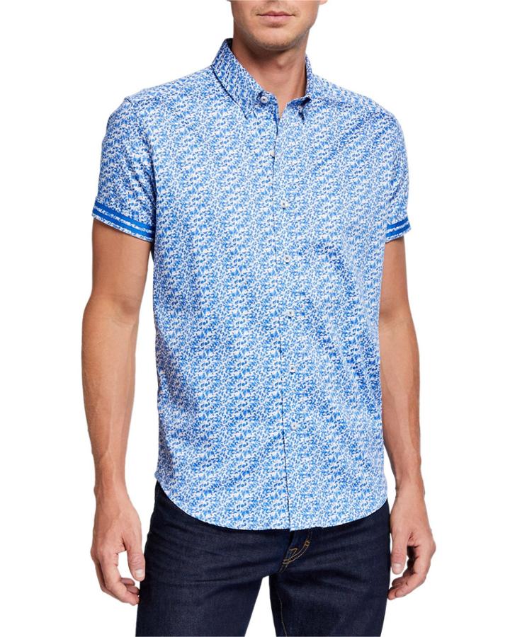 Men's Ashmead Short-sleeve Tailored-fit