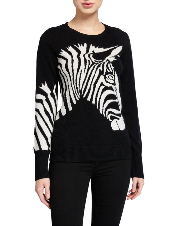 Cashmere Zebra-print