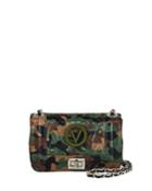 Beatriz Quilted Python-embossed Camo