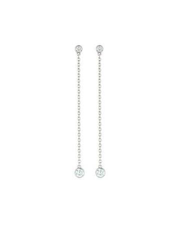 18k Pebbles Diamond Dangle Earrings,