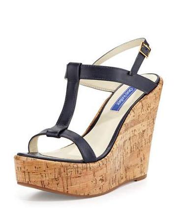 Erin Cork Leather Wedge