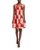 The Carrot Scuba Print Dress